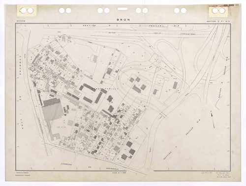 Section D feuille n°3. Plan établi pour 1950. 2e édition à jour pour 1979.