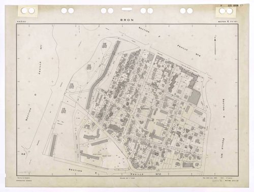 Section E feuille n°1. Plan établi pour 1950. 3e édition à jour pour 1979.