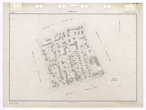 Section F feuille n°2. Plan établi pour 1950. 3e édition à jour pour 1979.