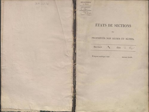 État de sections.