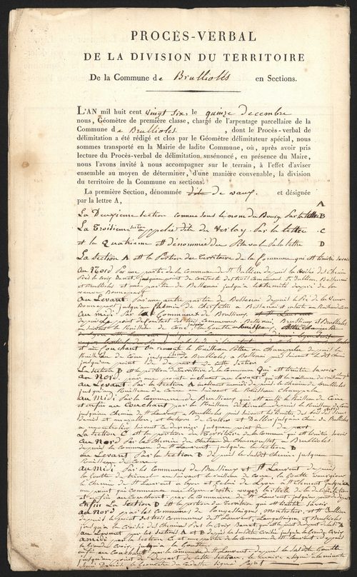 Brullioles, 16 février 1826.