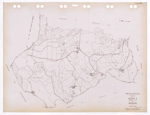 Section D feuille n°2. Feuille révisée pour 1945. Edition à jour pour 1986.