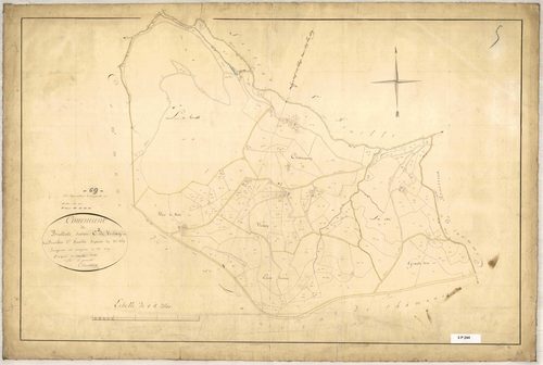 Section C dite de Verlay, feuille n°2 (parcelles 159-329).