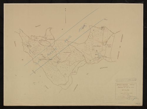 Section A feuille n°2. Plan révisé pour 1945. Plan réédité pour 1986.