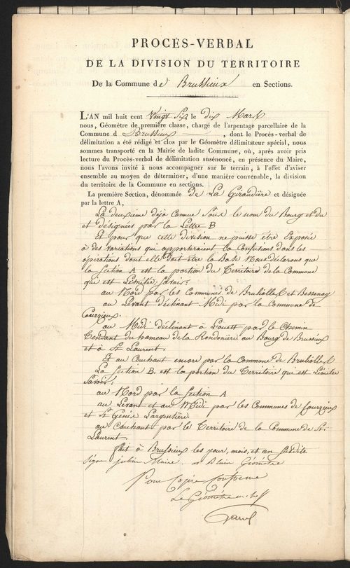 Brussieu, 15 février 1826.