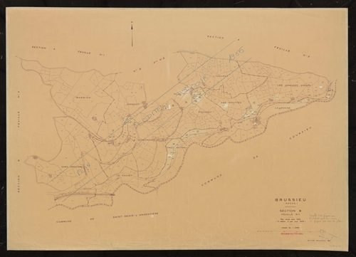 Section B 1ère feuille. Plan révisé pour 1935. 2e édition à jour pour 1978. Plan réédité pour 1986.