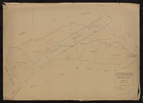 Section A 1ère feuille. Plan révisé pour 1935. Plan réédité pour 1986.