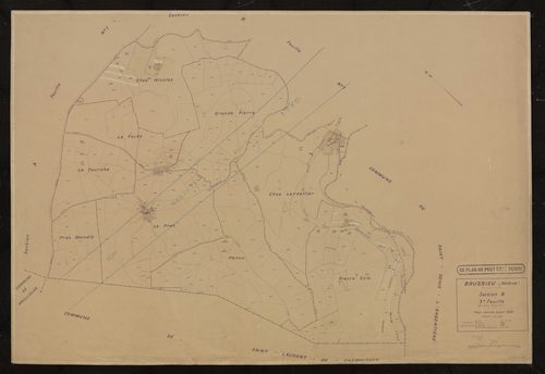 Section B 3e feuille. Plan révisé pour 1935. Plan réédité pour 1986.