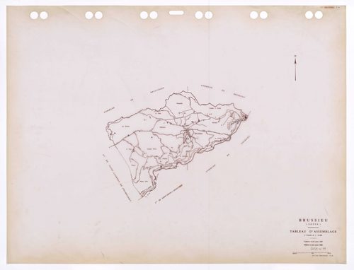 Tableau d'assemblage (TA). Cadastre révisé pour 1935. Edition à jour pour 1986.