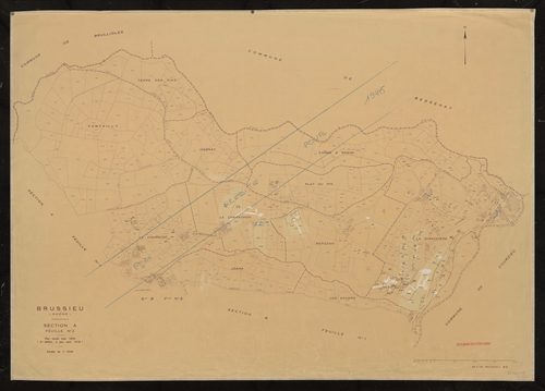 Section A 2e feuille. Plan révisé pour 1935. 2e édition à jour pour 1978. Plan réédité pour 1986.