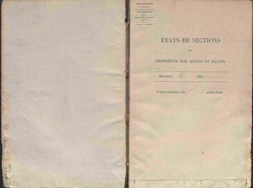 État de sections.