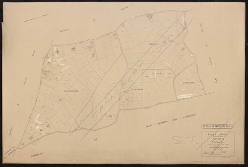 Section C 3e feuille (partie de l'ancienne feuille unique). Plan révisé pour 1936.