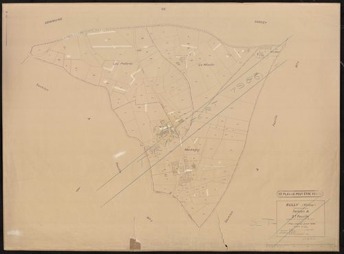 Section A 2e feuille (partie de l'ancienne 1ère feuille). Plan révisé pour 1936.