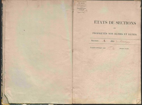 État de sections.