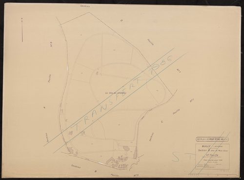 Section D dite de Mont-Giron 4e feuille (partie de l'ancienne 1ère feuille). Plan révisé pour 1936.