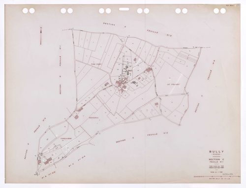 Section C feuille n°1. Feuille révisée pour 1936. Edition à jour pour 1985.