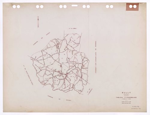 Tableau d'assemblage (TA). Cadastre révisé pour 1936. Edition à jour pour 1985.