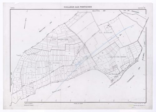 Section AL. Feuille renouvelée pour 1959. Feuille supprimée.