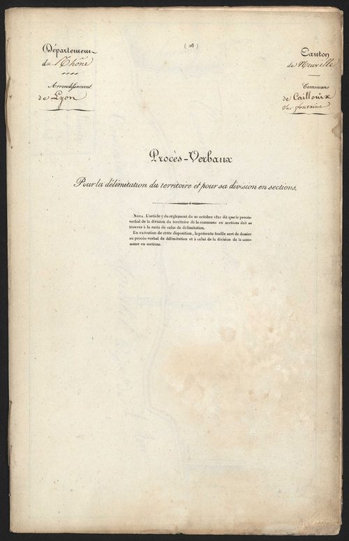 Cailloux-sur-Fontaines, 5 juin 1827.
