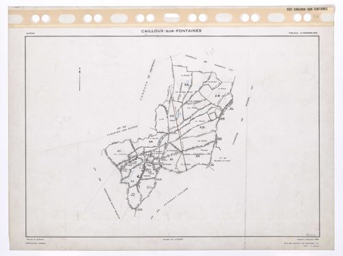 Tableau d'assemblage (TA). Cadastre révisé pour 1959. 2e édition pour 1979.
