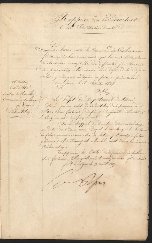 Cailloux-sur-Fontaines, 5 juin 1827.