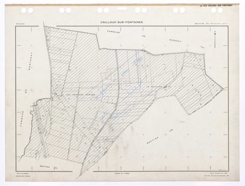 Section ZA. Feuille renouvelée pour 1982. Suppression pour 1994 suite à remembrement entier.