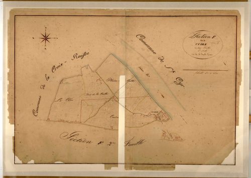 Section F dite de Cuire, feuille n°2 (parcelles 163-683).