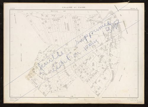 Section AT. Feuille renouvelée pour 1973. Feuille supprimée et réédition en 1977.
