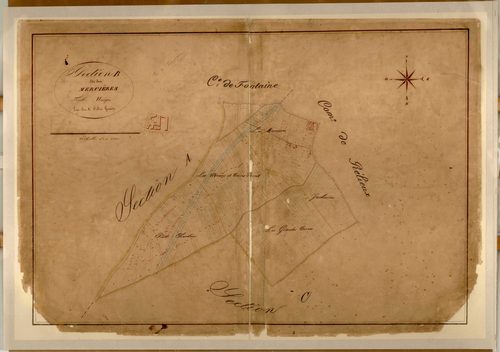 Section B dites des Mercières, feuille unique (parcelles 1-311) : exemplaire communal.
