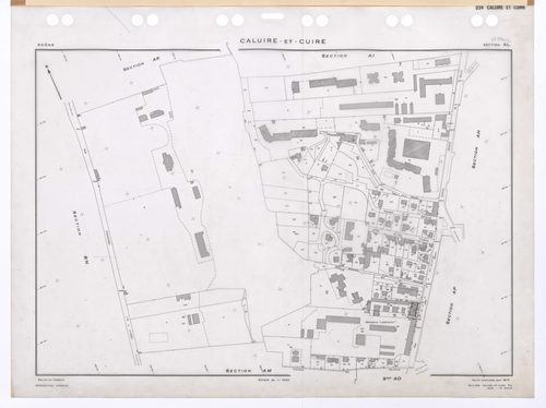 Section AL. Feuille renouvelée pour 1973. 2e édition à jour 1979.
