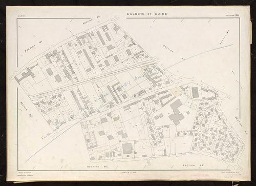 Section BK. Feuille renouvelée pour 1973. Feuille supprimée pour 1980.