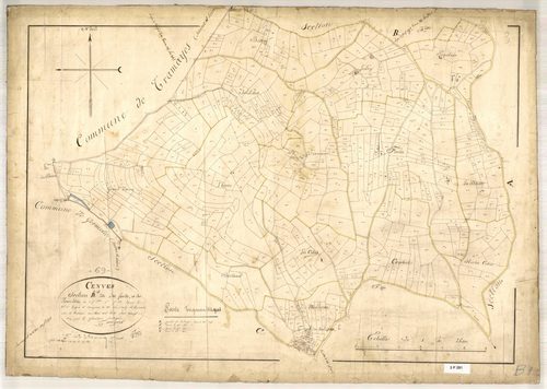 Section B dite des Forêts et des Jonnêts, feuille n°1 (parcelles 1-570).