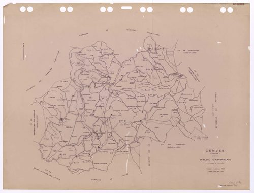 Tableau d'assemblage (TA). Cadastre révisé pour 1968. Edition à jour pour 1984.