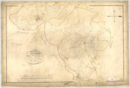 Section F dite de Burnaizé et de la Bruière, feuille n°1 (parcelles 1-347)