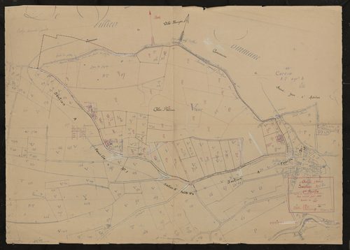Section A 2e feuille (partie de l'ancienne 1ère feuille). Plan révisé pour 1934.