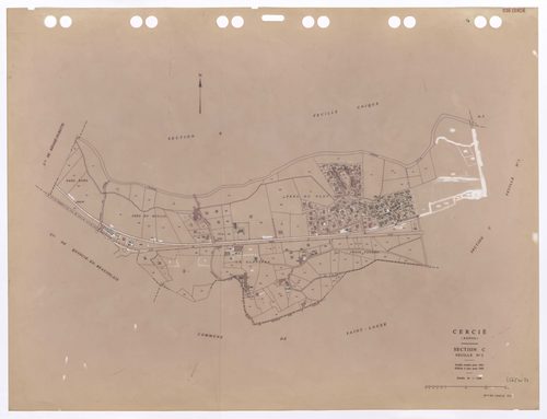 Section C feuille n°2. Cadastre révisé pour 1934. Edition à jour pour 1983.