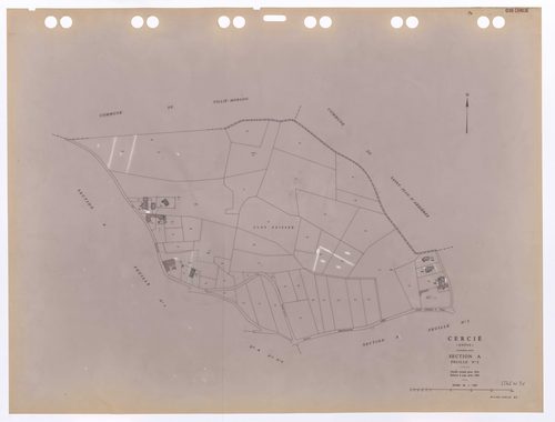 Section A feuille n°2. Cadastre révisé pour 1934. Edition à jour pour 1983.
