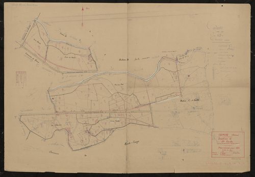 Section C 2e feuille (partie de l'ancienne feuille unique). Plan révisé pour 1934.