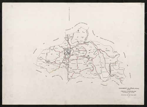 Tableau d'assemblage (TA). Cadastre révisé pour 1971.