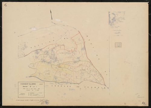 Section E feuille n°2 (ancienne section E2).