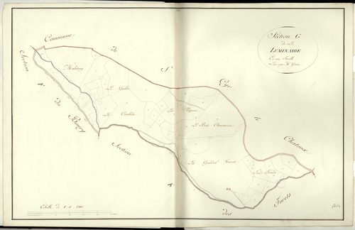Section G dite de la Luminière, feuille unique.