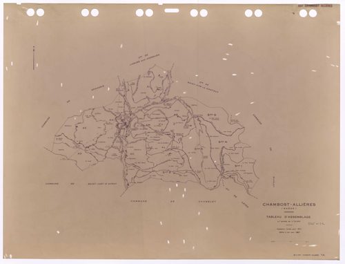 Tableau d'assemblage (TA). Cadastre révisé pour 1971. Edition à jour pour 1983.