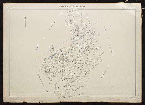 Tableau d'assemblage (TA). Cadastre révisé pour 1969.