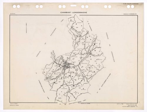 Tableau d'assemblage (TA). Cadastre renouvelé pour 1969. Edition à jour pour 1985.