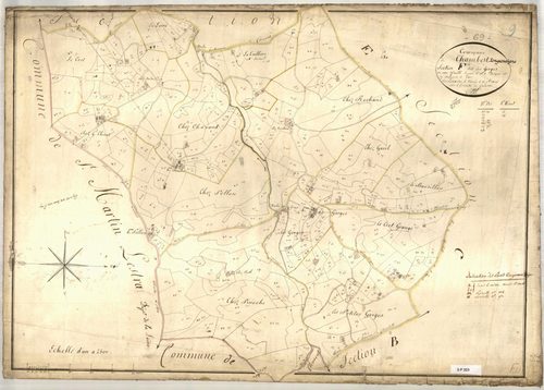 Section F dite des Gorges, feuille unique (parcelles 1-380).