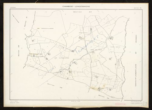 Section AL. Feuille renouvelée pour 1969.