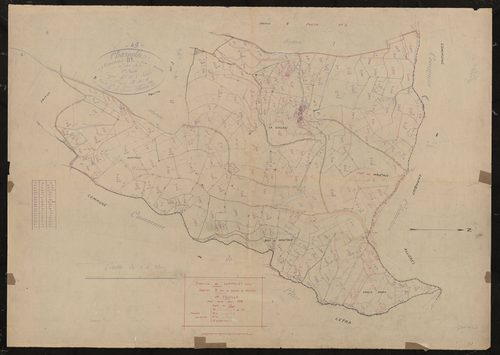 Section B dite du Cocon et Montoux 1ère feuille. Plan révisé pour 1938.