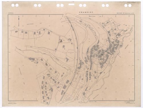 Plans minutes de conservation (PMC). Section ZP Le Bourg. Feuille remaniée pour 1988. Feuille remaniée pour 1988. Remaniement partiel.