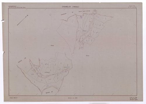 Section ZB. Plan établi en 1968.
