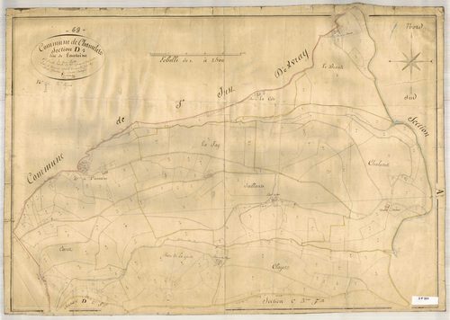 Section D dite de l'Antoine, feuille n°1 (parcelles 1-217).